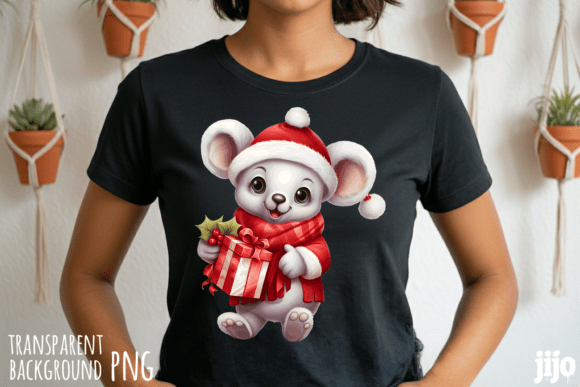 Download Koala Santa Christmas Gift PNG - Santa Collection