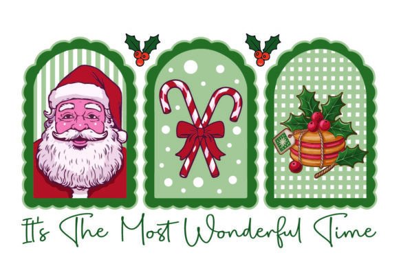 Download Vintage Christmas Design Featuring Santa - Santa Collection