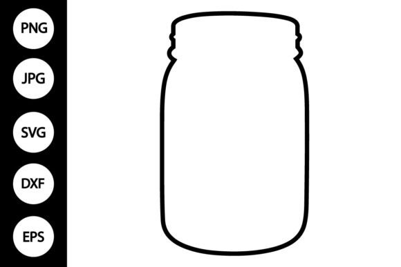 Download Outline Mason Jar SVG - Jar Collection