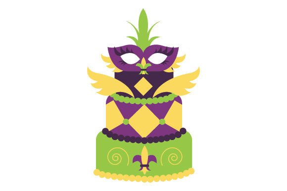 Download Mardi Gras Cake Illustration - Cake illustration Collection
