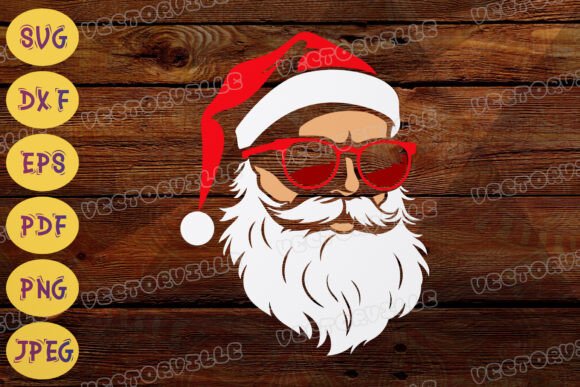 Download Rock Santa Claus SVG Cool Christmas DXF - Santa Collection