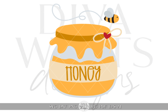 Download Honey Jar Illustration SVG - Jar Collection