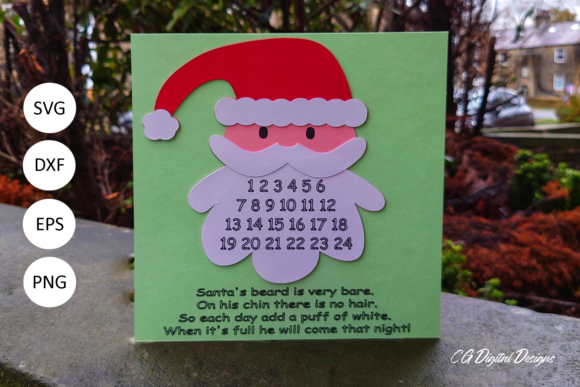 Download Santa Beard Advent Calendar - SVG - Santa Collection