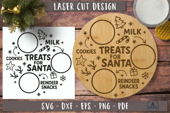Download Treats for Santa Svg Santa Plate Svg - Santa Collection