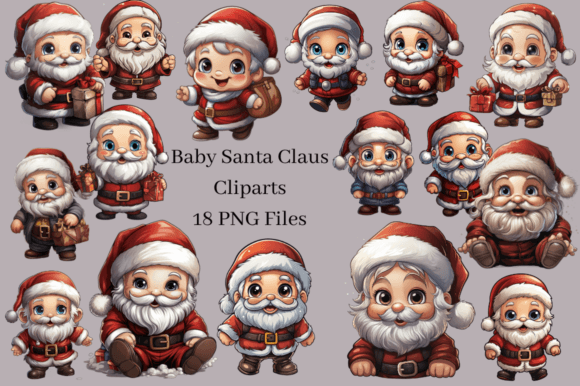 Download Baby Santa Clause, Cute Christmas Bundle - Santa Collection