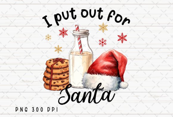 Download I Put out for Santa Retro Christmas PNG - Santa Collection
