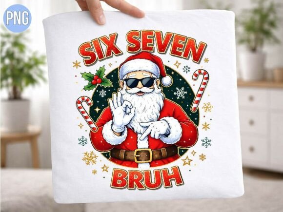 Download Six Seven Bruh Christmas Santa Claus PNG - Santa Collection