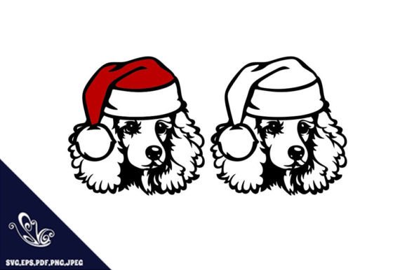 Download Poodle Santa Hat Christmas SVG Design - Santa hat Collection