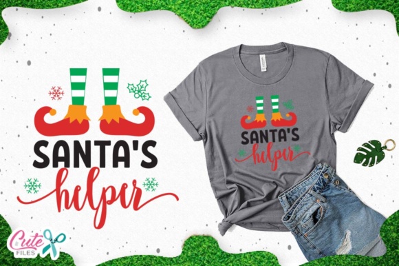 Download Santa`s Helper, Christmas Cut Files for Crafters - Santa Collection