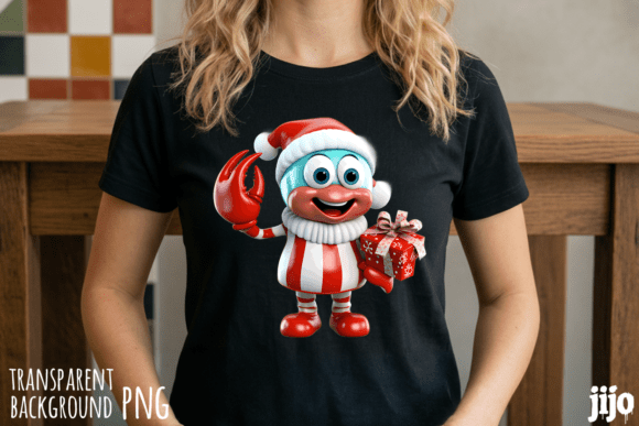Download Santa Crab Christmas Gift PNG - Santa Collection
