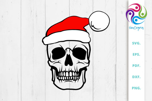 Download Skull with Santa Hat&nbsp;&nbsp; - Santa hat Collection