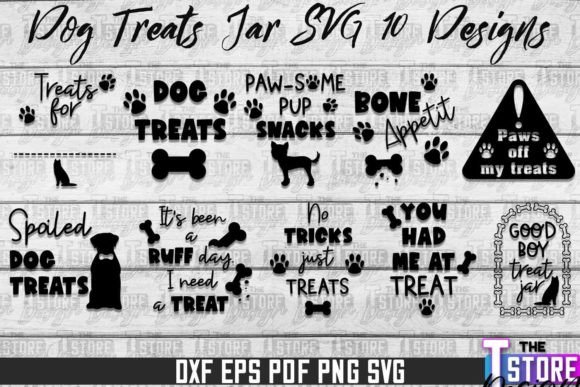 Download Dog Treat Jar SVG Design |Dog Treats SVG - Jar Collection