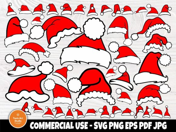 Download Santa Hat SVG Bundle, Funny Christmas - Santa hat Collection