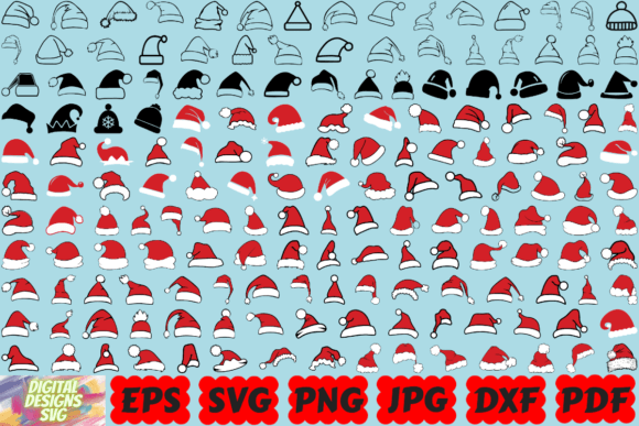 Download Santa Hat SVG | Santa SVG | Santa Claus - Santa hat Collection